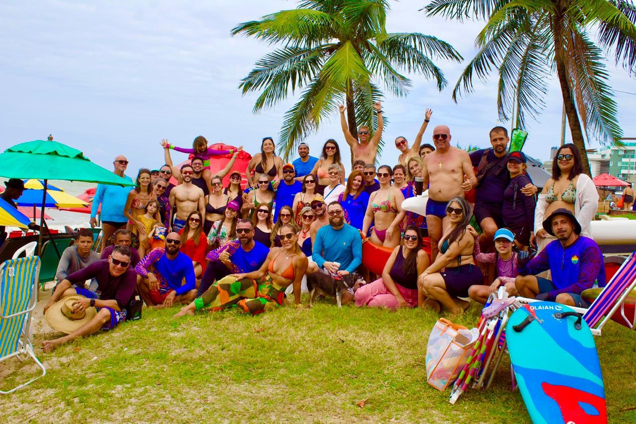 Confraternização na praia